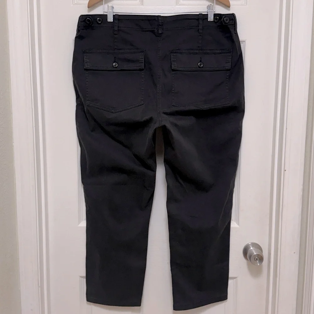 NWT J.Crew Patch-Pocket Slim Chino Pant in Black